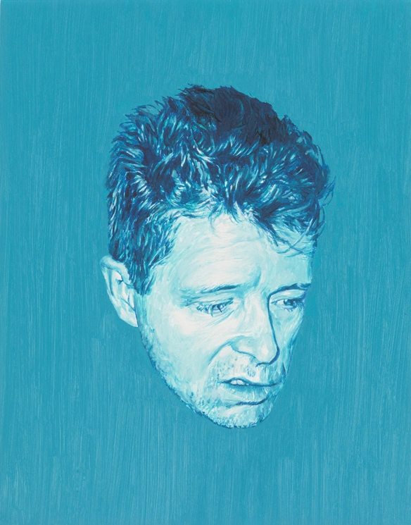 Untitled (Self Portrait, blue) by JIM SHAW