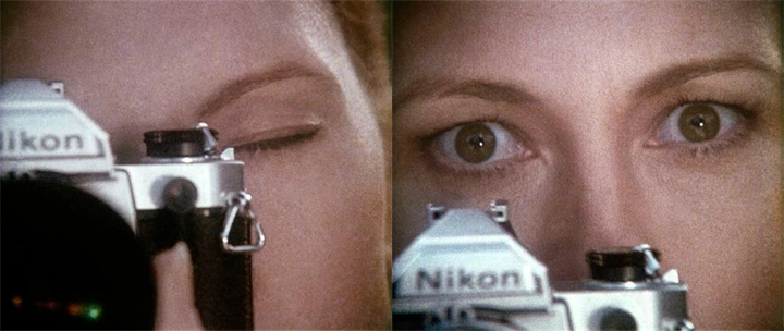 Woman with a Camera (35mm, diptych) by ANNE COLLIER