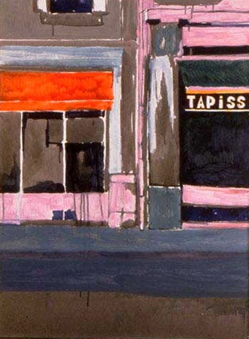 Street Scene (Tapiss) by Peter Doig