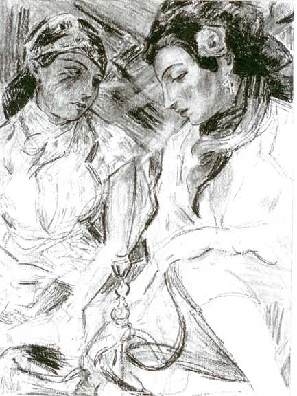 Flaubert in Egypt (After Delacroix) by Elizabeth Peyton