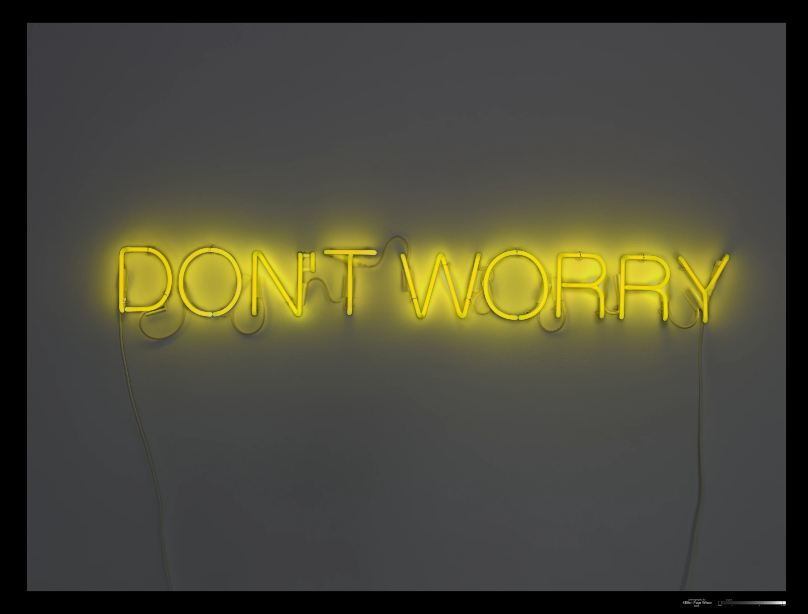 Work No. 273, Don’t worry by Martin Creed