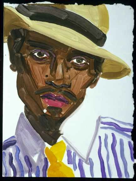 Andre Hat by Elizabeth Peyton